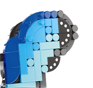 Blue Butterfly Building Blocks